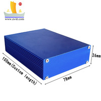Extrusion d'aluminium anodisé du fabricant 78x26 pour boîtiers Lifepo4 Amplificateur Boîte de jonction Boîtiers d'instruments électroniques