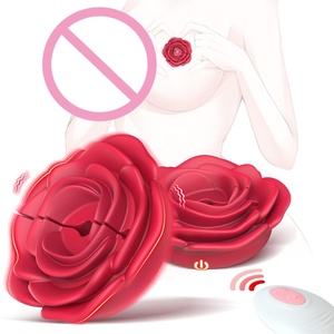 Vibrador de Pezones en Forma de Rosa, de Silicona, Respetuoso con la Piel, Recargable, Impermeable, Masajeador Femenino - Product Image 2