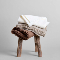 Nappe en lin solide de haute qualité pour la décoration de Table à manger à la maison quantité minimale de commande bas commande sur mesure