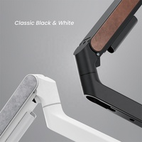 Bras de support de moniteur ultra-large LDT81N-C012 17-49 pouces 20 kg, support de bureau réglable à ressort à gaz unique pour moniteur d'ordinateur