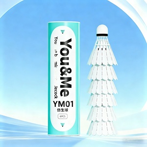 Vente chaude : Pack de 3 balles de <span class=keywords><strong>badminton</strong></span> professionnelles, durables, pour entraînement et loisirs en extérieur, en plastique et nylon. - Product Image 6