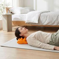 Coussin de massage en PU haute densité à 12 points de pression, dispositif ergonomique de traction cervicale pour le soulagement des douleurs au cou et aux épaules