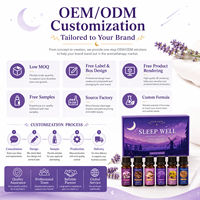 Ensemble cadeau d'huiles essentielles de qualité supérieure, 100% naturelles, de qualité thérapeutique, pour bien dormir, pour le soin de la peau du visage et du corps, relaxation