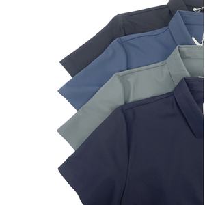 Séchage rapide Respirant Nylon Spandex Polo Hommes Vêtements Mode Zipper Design Golf T-shirts - Product Image 4