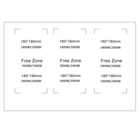 Appareil ménager Plaques de cuisson encastrées de 90cm avec 6 zones Table de cuisson électrique intelligente à induction Full Flex Zone gratuite de 8600W