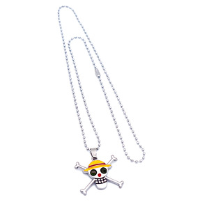 Collier pendentif en métal avec symboles de l'<span class=keywords><strong>équipage</strong></span> de Monkey D. <span class=keywords><strong>Luffy</strong></span> et Roronoa Zoro de One Piece, 30 couleurs, pour cosplay - Product Image 4