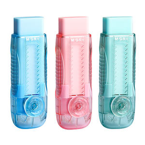 <span class=keywords><strong>M</strong></span> & G botão pequeno Clear Case Push Eraser Lápis Design colorido com borracha preta para estudantes e uso de escritório - Product Image 1