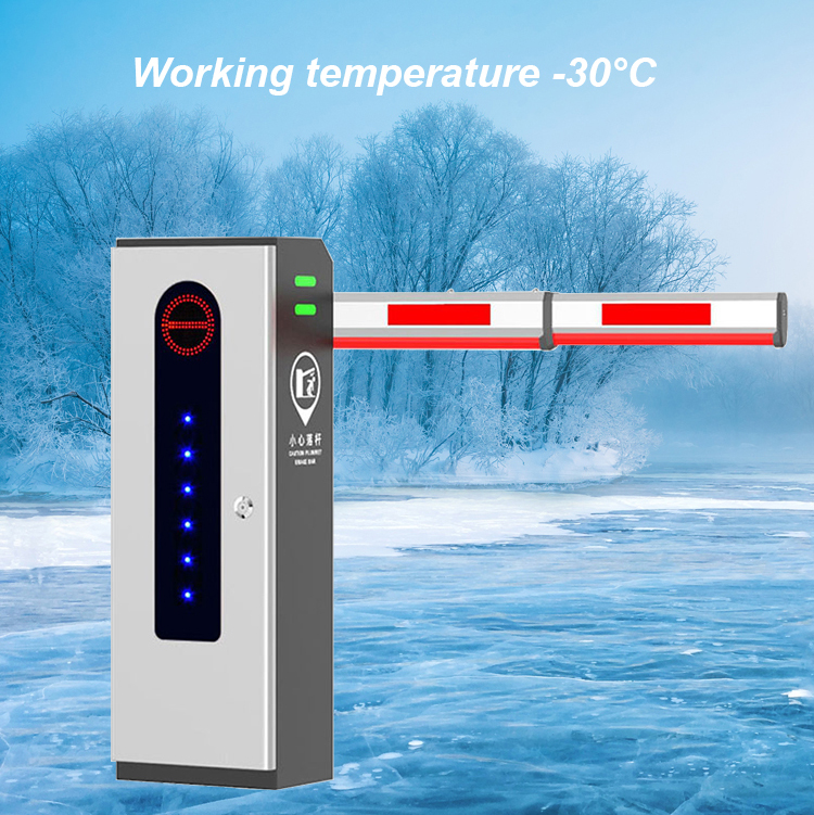 3s 6s Lift Time LPR Parking System , 6m Parking Barrier Gate System