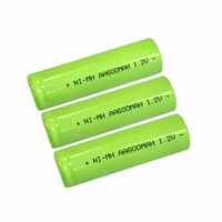 Baterai Lithium Ion Isi Ulang Daya Tinggi Suhu Rendah 1.2V 1200mah Pabrik