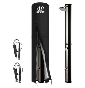 420D Extérieur Noir Imperméable Coupe-Vent <span class=keywords><strong>Douche</strong></span> <span class=keywords><strong>Solaire</strong></span> <span class=keywords><strong>de</strong></span> Jardin <span class=keywords><strong>Housse</strong></span> <span class=keywords><strong>de</strong></span> Protection avec Revêtement UV - Product Image 1