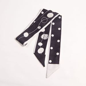 Tied Bag Handle <strong>Silk</strong> <strong>Scarf</strong> <strong>Women</strong> Fashion Design Small Skinny Neck <strong>Scarf</strong> for Lady - Product Image 4
