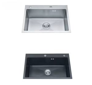 Haute qualité fait à la main 201 304 évier de cuisine en acier inoxydable Double bol lave-vaisselle avec traitement de surface Nano certifié CE - Product Image 4