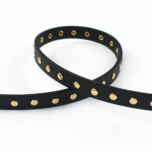 <span class=keywords><strong>Ceinture</strong></span> fine pour femme Deepeel YB135 190/200cm, accessoires vestimentaires, mode punk, noire, à <span class=keywords><strong>deux</strong></span> <span class=keywords><strong>anneaux</strong></span>, rivets, boucles en PU, rivets - Product Image 5