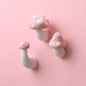 Red Mushroom 3D Refrigerator Paste Resin Stereo Refrigerator Decoration <b>Gift</b> Resin Magnetic Tape <b>Gift</b> - Product Image 3