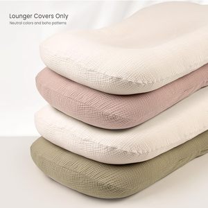 Couvertures de chaise longue pour nouveau-né Couvre-oreiller en mousseline 0-12 mois Siestes confortables à la maison pour les tout-petits Literie pour enfants - Product Image 6