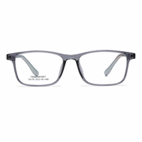 Monture de lunettes optiques TR90, noir, bleu, gris, marron, 6 couleurs, monture de lunettes de sport rectangulaire, vente en gros