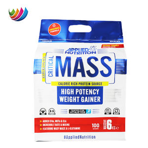 מותאם אישית מודפס התחתון שטוח מסה gainer קיצוני מי גבינה חלבון ויטמין לעמוד pouch תוספת אבקת אריזה שקיות - Product Image 2