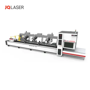 Profil à grande vitesse et tuyau en métal doux au carbone cnc découpé au laser machine de découpe automatique de tube laser à fibre