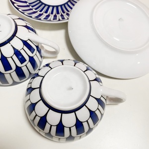 Juego de Tazas de Café de Cerámica de 2 Piezas, Estilo Nórdico Azul, de Lujo, para Sala de Estar, Tazas de Té de Porcelana con Platos - Product Image 6