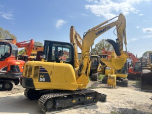 รถขุดไฮดรอลิกตีนตะขาบ KOMATSU PC56-8 มือสอง ขนาด 5 ตัน รถขุดขนาดเล็ก เครื่องจักรก่อสร้างมือสองสำหรับขาย - Product Image 2