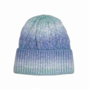 Gorro de Lana Tejido con Diseño de Lazo de Arcoíris, Grueso y Moderno, para Hombre y Mujer, Novedades de Invierno 2025 - Product Image 6