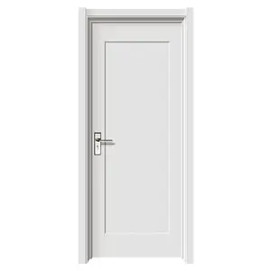 1 पैनल शेकर दरवाजा आधुनिक इंटीरियर सफेद ध्वनि इन्सुलेशन लकड़ी दरवाजा आंतरिक शेकर दरवाजा