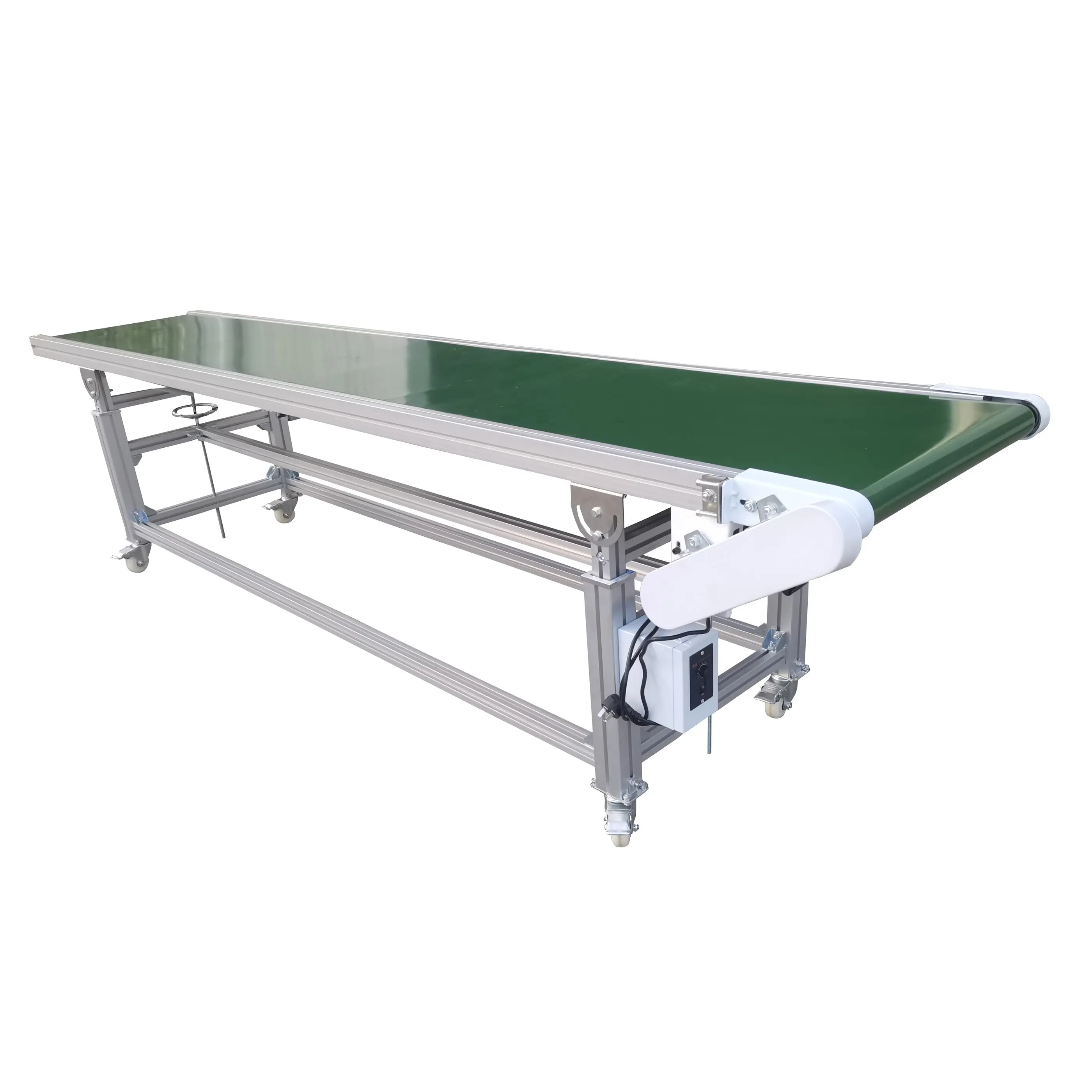 Discount price Aluminium frame Customize manufacturer adjustable height PVC Belt Conveyor