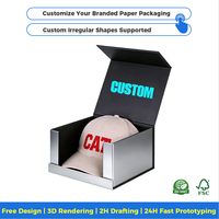 Boîtes personnalisées haut de gamme imperméables remplies d'éponge pour chapeaux, boîte à casquettes avec logo premium, emballage cadeau pour vente au détail et présentation de marque