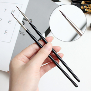 Eyeliner dritto con Logo privato personalizzato DailyQueen pennelli per Eyeliner con strumento per trucco piegato - Product Image 1