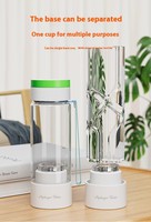 Générateur d'eau riche en hydrogène portable 420 ml 5000 PPB Orp H2, bouteille d'eau riche en hydrogène avec technologie SPE PEM, vente en gros
