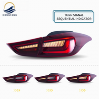 Nouveaux feux arrière LED rouges pour Elantra 2011-2016, clignotants séquentiels, berline, coupé, pièces de rechange