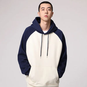 เสื้อฮู้ดดี้ผู้ชายแบบสั่งทำพิเศษ ปักลาย ตกแต่งสีสันเข้ากัน ผ้าฟลีซเนื้อหนา 360GSM ซับในผ้าฝ้ายอย่างดี แขนเสื้อแบบแร็กแลน ทรงโอเวอร์ไซส์ สำหรับฤดูใบไม้ร่วง - Product Image 1