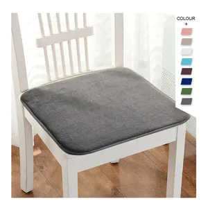 Almohadillas gruesas con lazos para silla, cojines de asiento suaves y cómodos, antideslizantes, para cocina, comedor, oficina, hogar