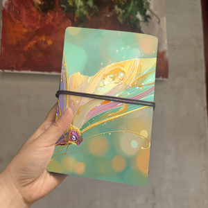 Bloc-notes A6 80 feuilles idéal pour les résumés de lecture et les contours de dissertation des étudiants en littérature anglaise avec papillon coloré avec - Product Image 3