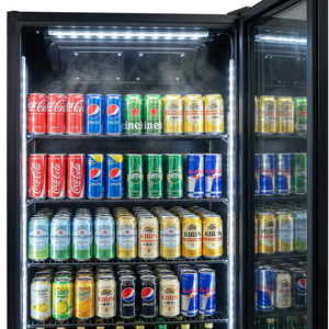 Réfrigérateur Commercial Vertical 680L à Double Porte Vitrée, Sans Givre, Vitrine Réfrigérée pour Boissons, Vente en Gros - Product Image 4