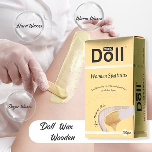 Bambola 100 pezzi di cera di alta qualità in <span class=keywords><strong>legno</strong></span> di betulla fatto bastone spatola ceretta in <span class=keywords><strong>legno</strong></span> <span class=keywords><strong>per</strong></span> cera depilatoria - Product Image 3