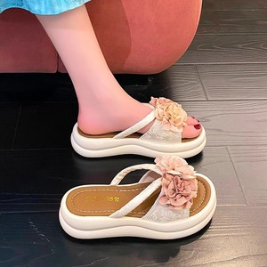 Nuovo Tipo <span class=keywords><strong>di</strong></span> Ciabatte con Rialzo in EVA Decorate con Rose, Scarpe da Donna <span class=keywords><strong>di</strong></span> Alta Gamma con Suola Morbida Antiscivolo per Esterni - Product Image 2