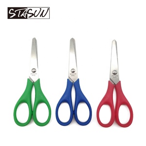 STASUN Thép Không Gỉ Màu Sắc Xử Lý An Toàn Trẻ Em Trẻ Em Nhỏ Thu Nhỏ Kéo - Product Image 2