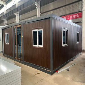 Bureau salon maison pliable paquet plat 20 pieds maison modulaire préfabriquée maison conteneur - Product Image 1