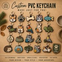 Porte-clés personnalisé en PVC pour animaux de compagnie, pour les amoureux de chiens et de chats, promotionnel pour animaleries, porte-clés en caoutchouc découpé, breloque animale personnalisée, cadeau en gros