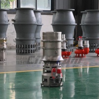 Pompe submersible hydraulique OEM de 10 pouces/250 mm à flux axial avec ponton pour drainage industriel d'urgence