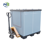 Caja de Paletización de PP Tipo Panal Apilable, Plegable y Encajable Reutilizable para Embalaje de Exportación y Transporte Logístico de Carga Pesada