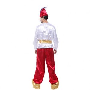 Disfraz de Aladino para Hombre, Disfraz de Príncipe Árabe para Halloween, Carnaval, Disfraces 4ourcostumes - Product Image 5