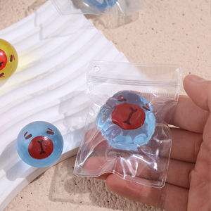 Balle anti-stress TPR souple de 3 cm, scintillante, jouet sensoriel à pincer, Capybara arc-en-ciel, balles sensorielles TPR souples anti-stress – Grande vente - Product Image 2