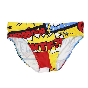 CELINNEY Calzoncillos de baño sexys para hombre con estampado de patchwork, licra/poliéster, secado rápido, ropa de playa transpirable - Product Image 6