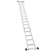 Escalera plegable multiusos de aluminio de 4*5 pasos EN131 Escalera de combinación plegable para uso doméstico