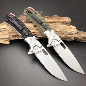Cuchillo de bolsillo plegable con mango G10 para camping, supervivencia y caza al aire libre, calidad DIY, venta al por mayor - Product Image 4