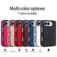 Étui portefeuille en cuir anti-RFID pliable avec support antichoc pour iPhone 18 Duo – Vente en gros