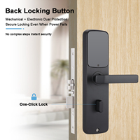 Serrure de porte intelligente pour hôtel avec déverrouillage par clé et carte, système de sécurité domestique compatible Wi-Fi