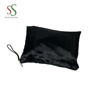 2023 popüler zip toz torbası saten peruk çanta özel logo - Product Image 4